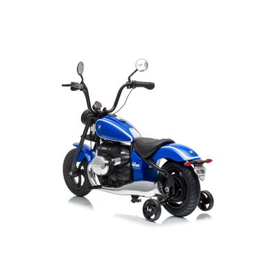 Vaikiškas elektrinis motociklas BMW R18, Mėlynas