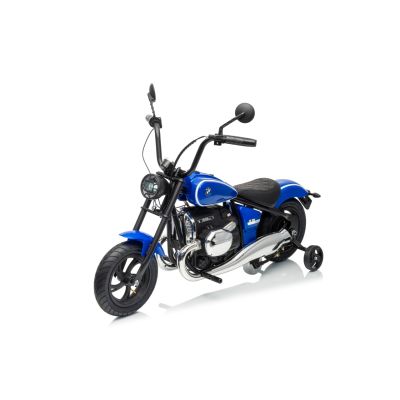 Vaikiškas elektrinis motociklas BMW R18, Mėlynas