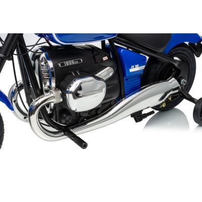 Vaikiškas elektrinis motociklas BMW R18, Mėlynas