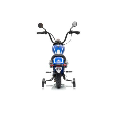 Vaikiškas elektrinis motociklas BMW R18, Mėlynas