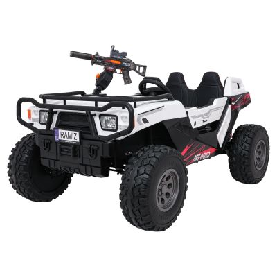 Vaikiškas elektrinis bagis PROSPECTOR 4x4 STRONG, Baltas