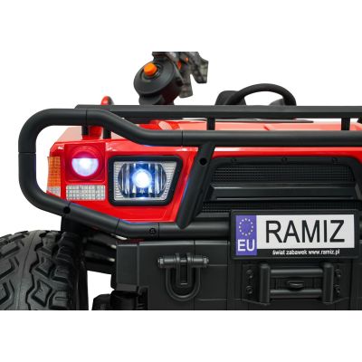Vaikiškas elektrinis bagis PROSPECTOR 4x4 STRONG, Raudonas