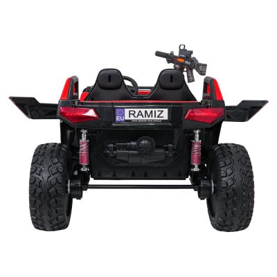Vaikiškas elektrinis bagis PROSPECTOR 4x4 STRONG, Raudonas