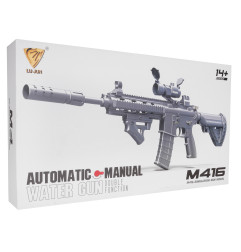 Vaikiškas šautuvas M4 su gelinėmis kulkomis