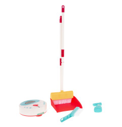 Cleaning kit with vacuum cleaner