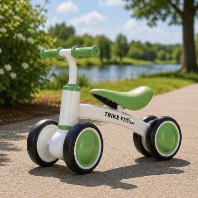 Trike Fix Tiny V2 pirmasis balansinis mokomasis dviratis žalias