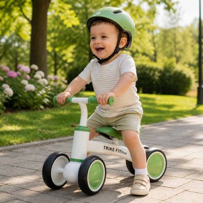 Trike Fix Tiny V2 pirmasis balansinis mokomasis dviratis žalias