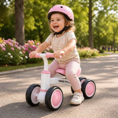 Trike Fix Tiny V2 pirmasis balansinis dviratis rožinės spalvos
