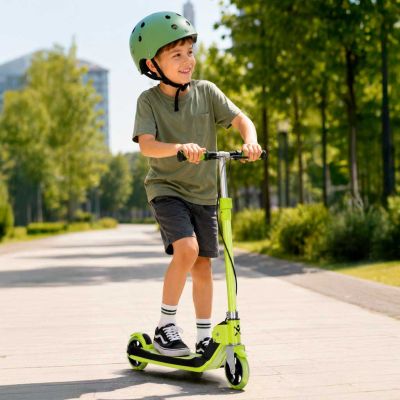 TRIKE FIX dviejų ratų LED sulankstomas paspirtukas su dvigubais stabdžiais neoninės žalios spalvos - 12