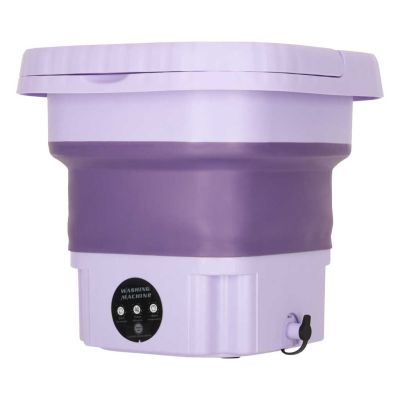 Kelioninė skalbimo mašina mini nešiojama sulankstoma 8l violetinė
