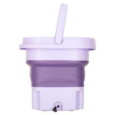 Kelioninė skalbimo mašina mini nešiojama sulankstoma 8l violetinė