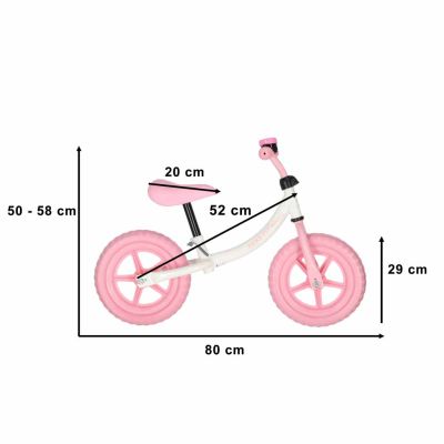 Trike Fix balansinis dviratis su varpeliu rožinės spalvos