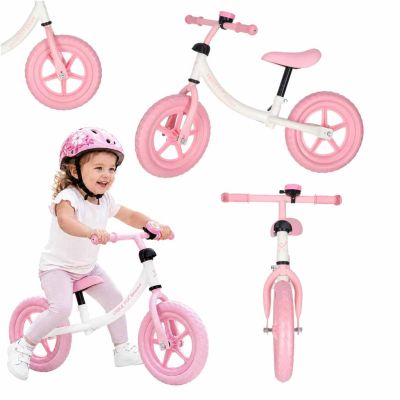 Trike Fix balansinis dviratis su varpeliu rožinės spalvos