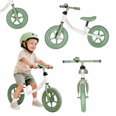 Trike Fix Balasinis krosinis dviratis su žaliu varpeliu