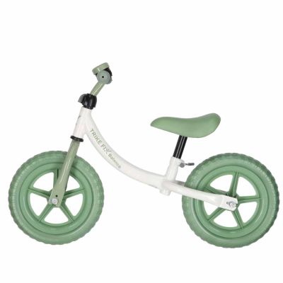 Trike Fix Balasinis krosinis dviratis su žaliu varpeliu