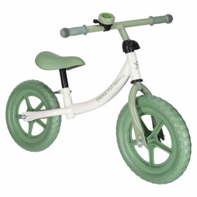 Trike Fix Balasinis krosinis dviratis su žaliu varpeliu