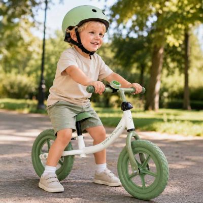 Trike Fix Balasinis krosinis dviratis su žaliu varpeliu