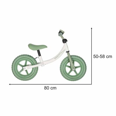 Trike Fix Balasinis krosinis dviratis su žaliu varpeliu