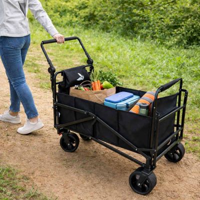 LUARO transportavimo vežimėlis, su išlankstoma lauko lova 2in1