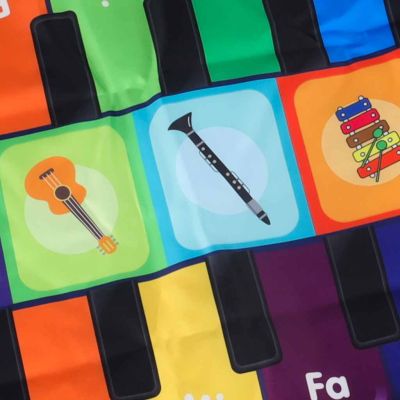 Interaktyvus Šokių kilimėlis vaikams 8 instrumentai 10 melodijų