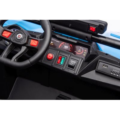 Vaikiškas elektrinis bagis TURBO 23, Mėlynas