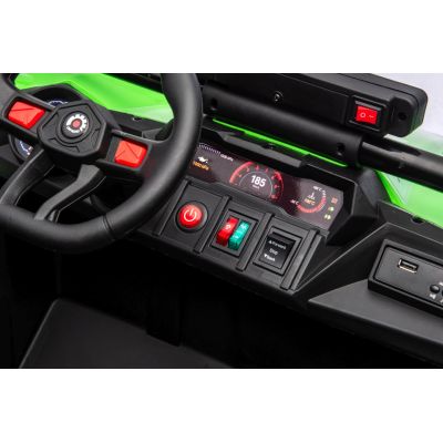 Vaikiškas elektrinis bagis TURBO 23, Žalias