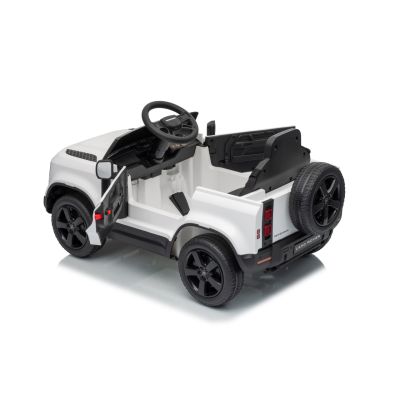 Vaikiškas elektromobilis Land Rover Defender, Baltas