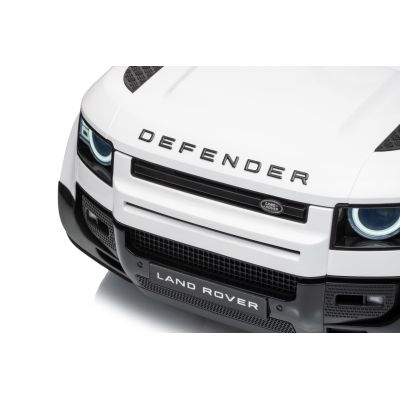 Vaikiškas elektromobilis Land Rover Defender, Baltas