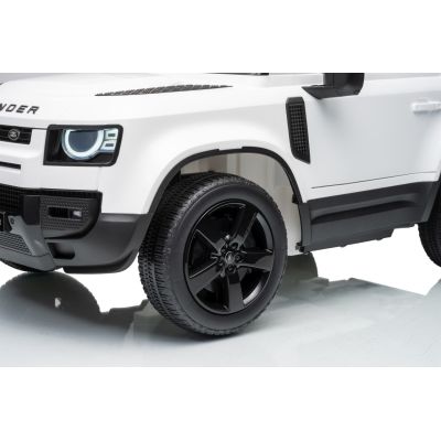 Vaikiškas elektromobilis Land Rover Defender, Baltas