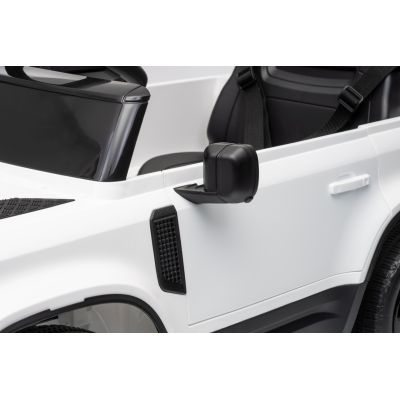 Vaikiškas elektromobilis Land Rover Defender, Baltas