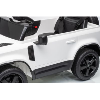 Vaikiškas elektromobilis Land Rover Defender, Baltas