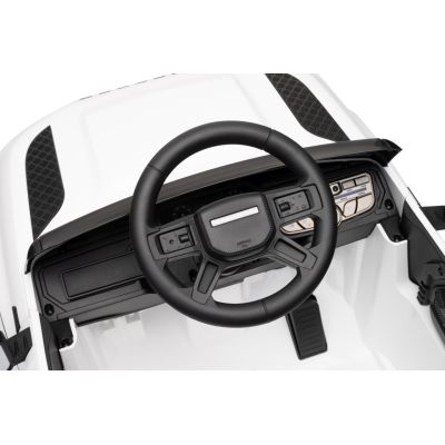 Vaikiškas elektromobilis Land Rover Defender, Baltas
