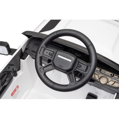 Vaikiškas elektromobilis Land Rover Defender, Baltas