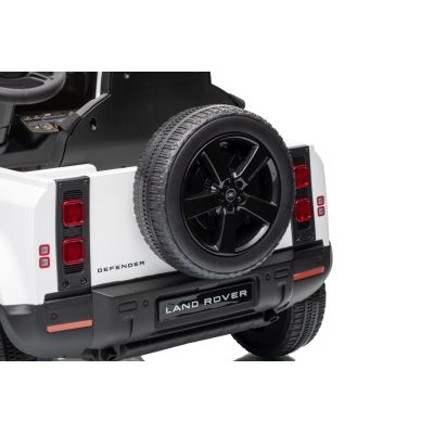 Vaikiškas elektromobilis Land Rover Defender, Baltas