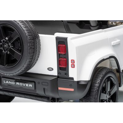 Vaikiškas elektromobilis Land Rover Defender, Baltas