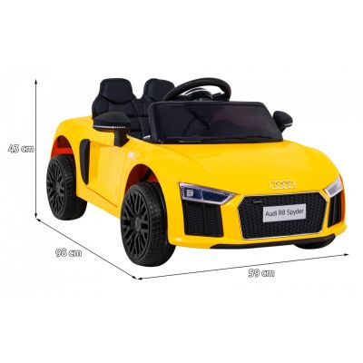 Vaikiškas Elektromobilis Audi R8, Geltonas