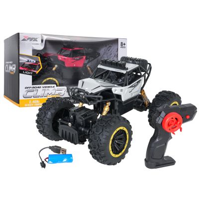 RC valdomas visureigis 1:18 CLIMB POWER sidabrinis