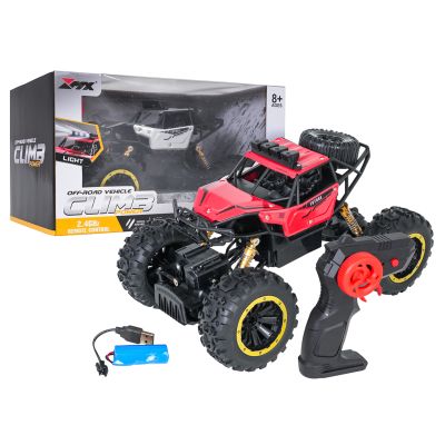 RC valdomas visureigis 1:18 „CLIMB POWER“ raudonas