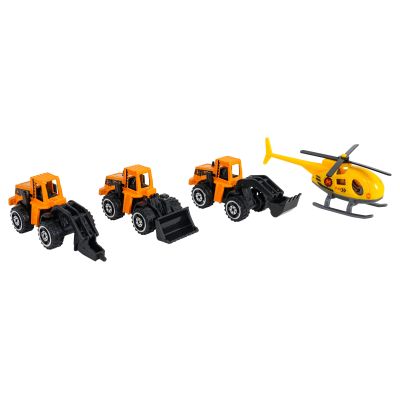 Automobilių stovėjimo aikštelė ir statybvietė rinkinys + automobiliai - 4