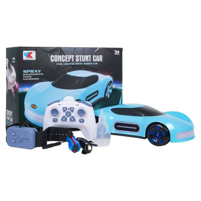 RC valdomas Automobilis su dūmų funkcija mėlynas