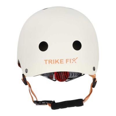 Trike Fix vaikiškas dviratininko šalmas reguliuojamas LED S 48-54cm smėlio spalvos