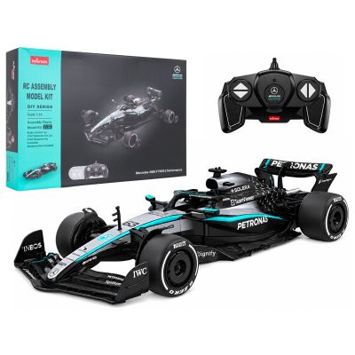 Surenkamas R/C valdomas automobilis 1:16 „Mercedes-AMG F1 W16 E Performance“ juodas „RASTAR“
