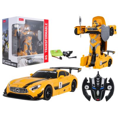 RC valdomas Automobilis robotas 1:14, „Mercedes-AMG GT3“ geltonas „RASTAR“