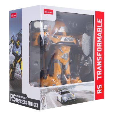 RC valdomas Automobilis robotas 1:14, „Mercedes-AMG GT3“ geltonas „RASTAR“ - 12