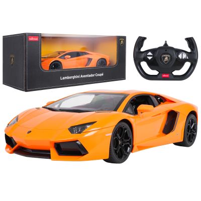 R/C automobilis 1:10 „Lamborghini Aventador“, oranžinis, „RASTAR“