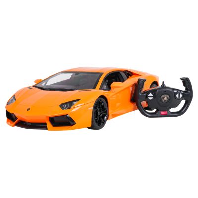 R/C automobilis 1:10 „Lamborghini Aventador“, oranžinis, „RASTAR“