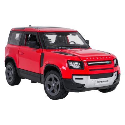 Metalinis automobilis 1:24 „Land Rover Defender 90“ raudonas „RASTAR“ - 2