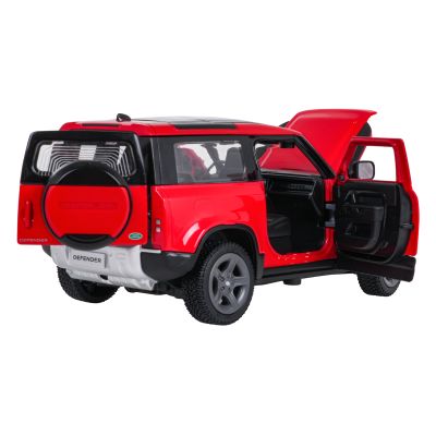 Metalinis automobilis 1:24 „Land Rover Defender 90“ raudonas „RASTAR“ - 5