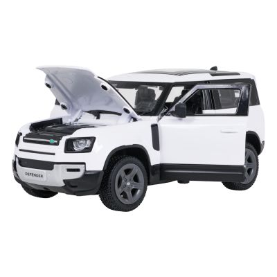 Metalinis automobilis 1:24 „Land Rover Defender 90“ baltas „RASTAR“ - 3