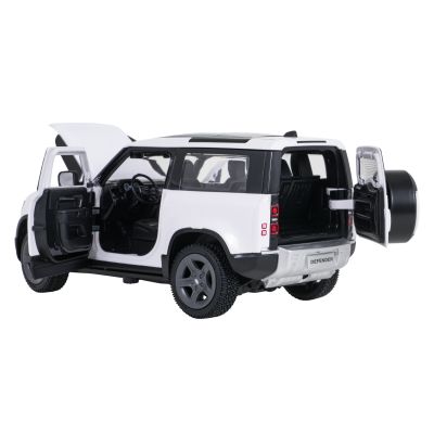 Metalinis automobilis 1:24 „Land Rover Defender 90“ baltas „RASTAR“ - 4